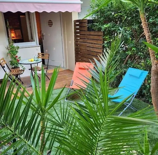 Studio Rez De Jardin Antibes